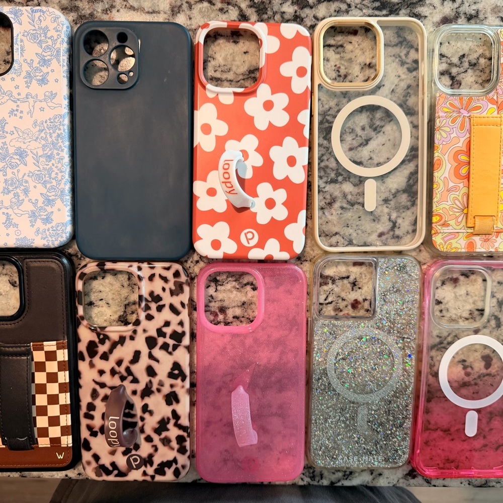 Loopy Case Collection - Floral, Leopard, Glitter Designs